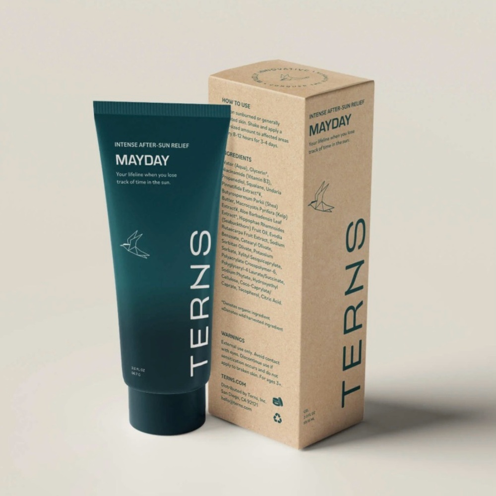 Mayday Intense After-Sun Gel Cream Rapid Sunburn Recovery Aloe Travel Size 2 oz